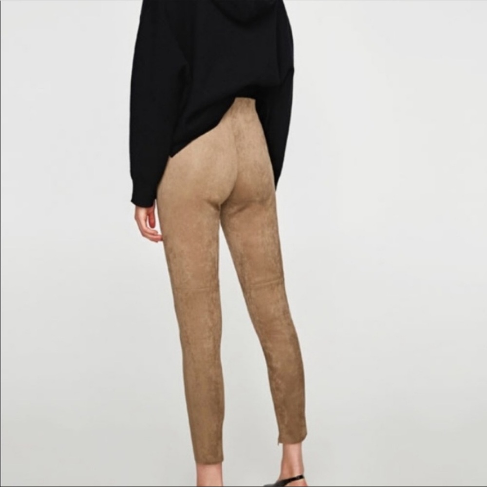 Zara Faux Suede Leggings - Picture 10 of 16